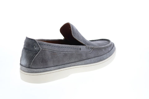 Frye Deck Venetian 80814 Mens Gray Suede Slip On Loafers & Slip Ons Casual Shoes