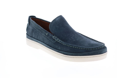 Frye Deck Venetian 80814 Mens Blue Suede Loafers & Slip Ons  display picture 1