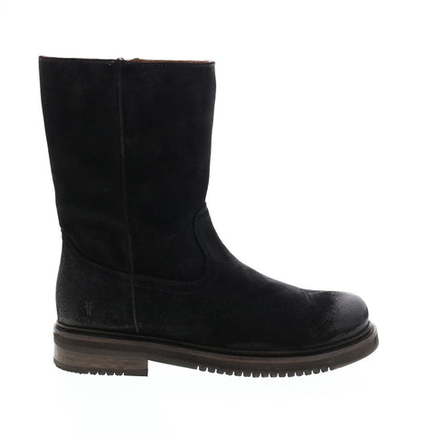 Frye Wilkes Pull On 80847 Mens Black Suede Slip On Casual Dress Boots