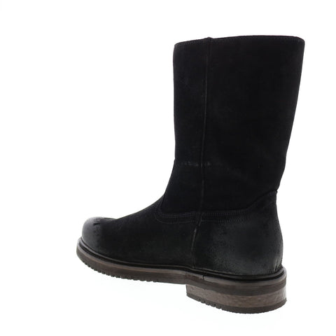 Frye Wilkes Pull On 80847 Mens Black Suede Slip On Casual Dress Boots