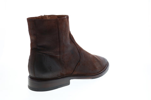 Frye Paul Inside Zip 80852 Mens Brown Suede Zipper Casual Dress Boots