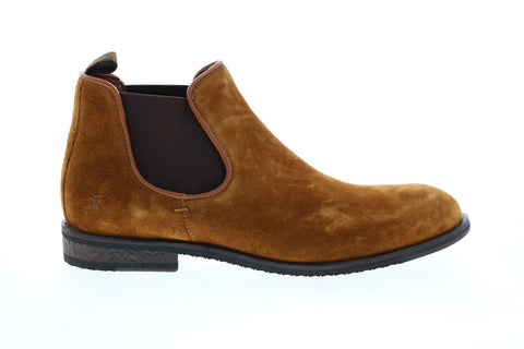 Frye Grant Chelsea 80867 Mens Brown Suede Slip On Chelsea Boots 