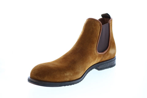 Frye Grant Chelsea 80867 Mens Brown Suede Slip On Chelsea Boots 