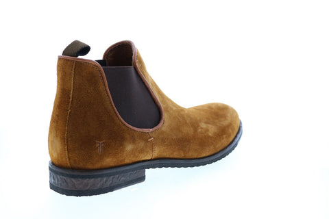 Frye Grant Chelsea 80867 Mens Brown Suede Slip On Chelsea Boots 