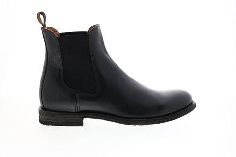 Frye Tyler Chelsea 80870 Mens Black Leather Slip On Chelsea Boots
