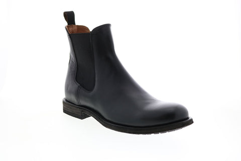 Frye Tyler Chelsea 80870 Mens Black Leather Slip On Chelsea Boots
