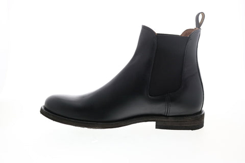 Frye Tyler Chelsea 80870 Mens Black Leather Slip On Chelsea Boots