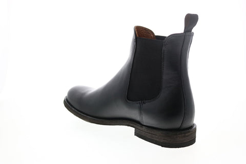 Frye Tyler Chelsea 80870 Mens Black Leather Slip On Chelsea Boots
