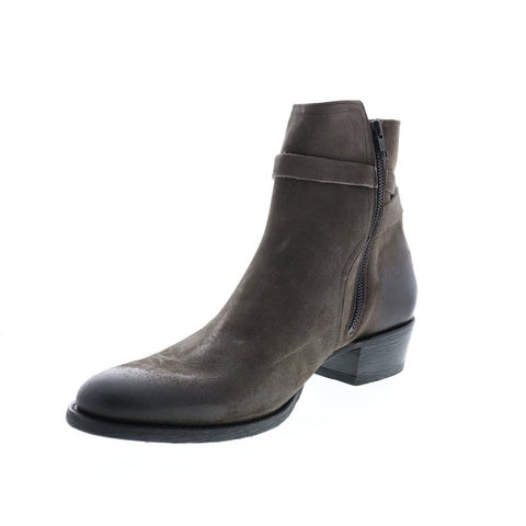 Frye Grady Jodhpur 80888 Mens Gray Suede Zipper Casual Dress Boots