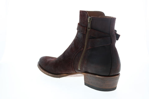 Frye Grady Jodhpur 80888 Mens Burgundy Suede Hook & Loop Casual Dress Boots
