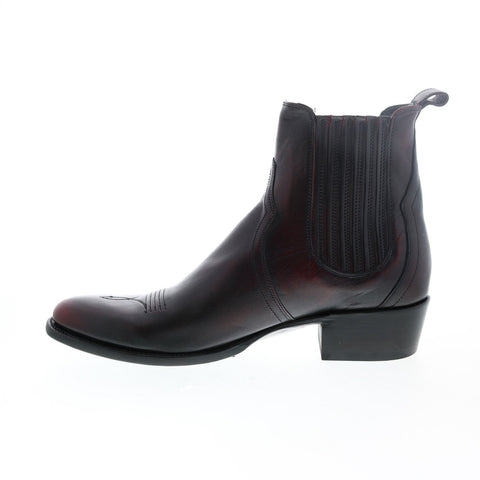 Frye Grady Chelsea 80889 Mens Burgundy Leather Slip On Western Boots