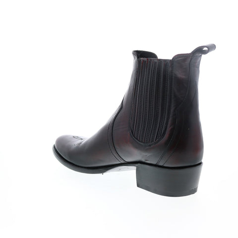Frye Grady Chelsea 80889 Mens Burgundy Leather Slip On Western Boots