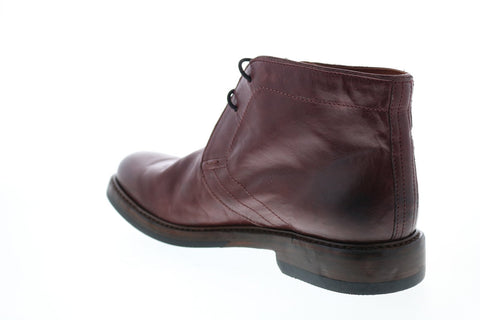 Frye Murray Chukka 80903 Mens Burgundy Leather Lace Up Chukkas Boots