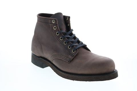 Frye Prison Boot 80907 Mens Brown Leather Lace Up Casual Dress Boots