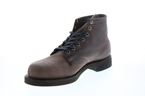 Frye Prison Boot 80907 Mens Brown Leather Lace Up Casual Dress Boots