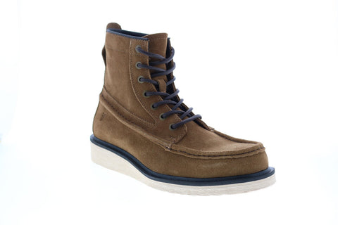 Frye Hyland Moc 80914 Mens Brown Suede Lace Up Casual Dress Boots