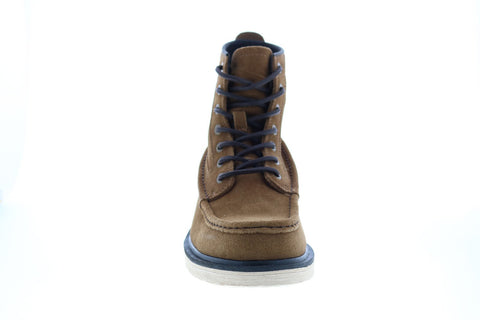 Frye Hyland Moc 80914 Mens Brown Suede Lace Up Casual Dress Boots