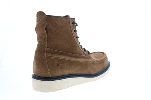 Frye Hyland Moc 80914 Mens Brown Suede Lace Up Casual Dress Boots