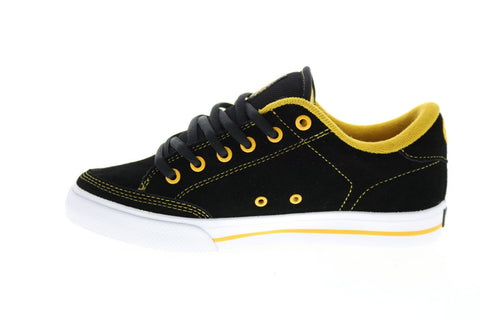 Circa AL50 8100-114 Mens Black Suede Low Top Lace Up Skate Sneakers Shoes