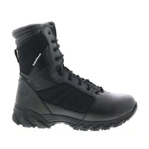 Smith & Wesson Breach 2.0 8” Side Zip 810201 Mens Black Wide Tactical Boots