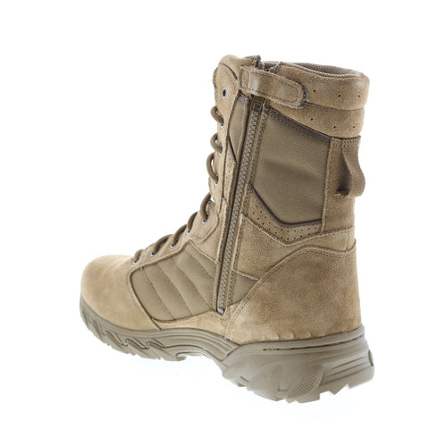 Smith & Wesson Breach 2.0 8” Side Zip 810203 Mens Brown Tactical Boots