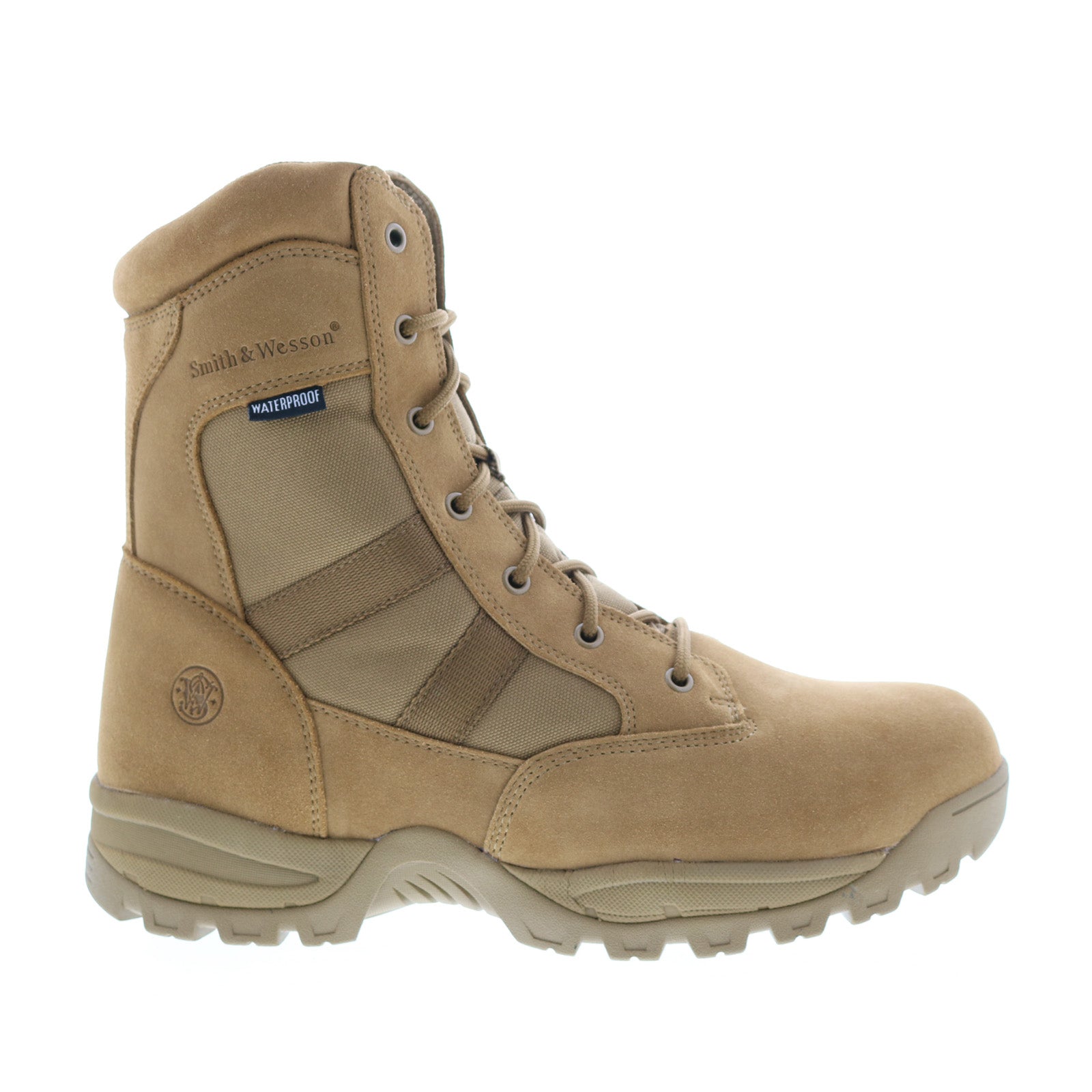 Smith and Wesson Coyote Tacticle Boots Smith & Wesson Breach 2.0 8” Side Zip 810203 Mens Beige Wide  main image 3