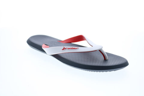 Rider R1 Rider 81093-22146 Mens White Synthetic Flip-Flops Sandals Shoes