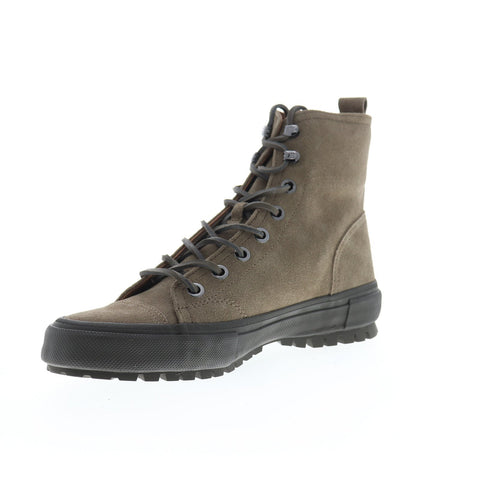 Frye Ryan Military 81107 Mens Gray Suede Lace Up Tactical Boots Shoes