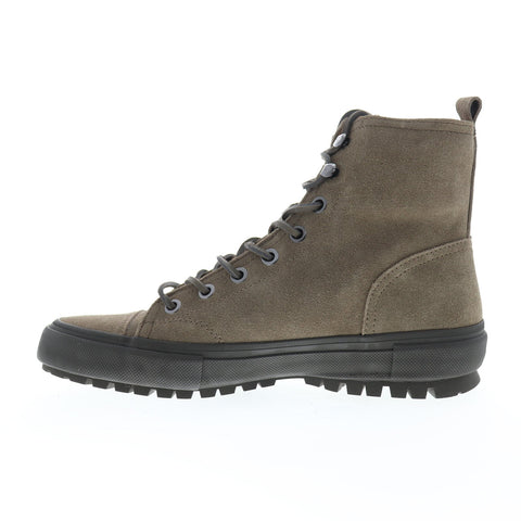 Frye Ryan Military 81107 Mens Gray Suede Lace Up Tactical Boots Shoes