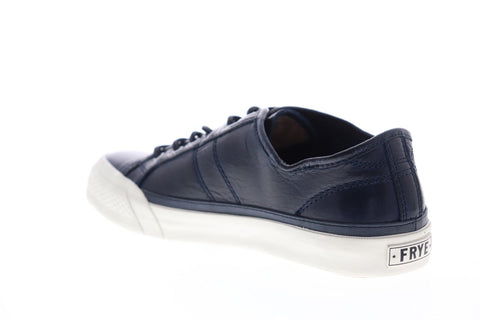 Frye Greene Low Lace 81142 Mens Blue Leather Lace Up Low Top Sneakers Shoes