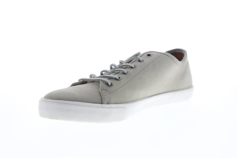 Frye Greene Low Lace 81143 Mens White Suede Lace Up Lifestyle Sneakers Shoes