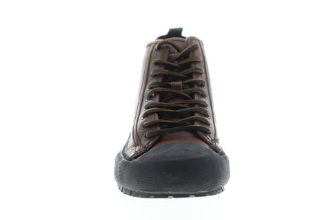 Frye Ryan Lug Midlace 81153 Mens Brown Leather High Top Sneakers Shoes