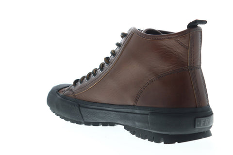 Frye Ryan Lug Midlace 81153 Mens Brown Leather High Top Sneakers Shoes