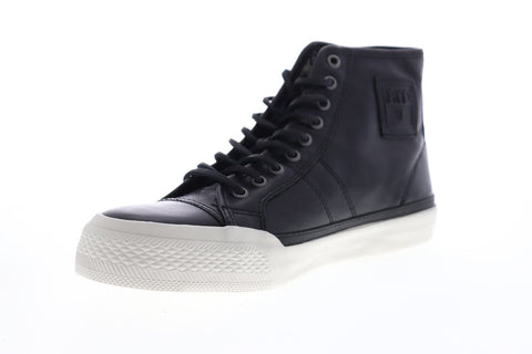 Frye Greene Tall Lace 81184 Mens Black Leather Lace Up High Top Sneakers Shoes