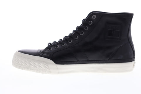 Frye Greene Tall Lace 81184 Mens Black Leather Lace Up High Top Sneakers Shoes