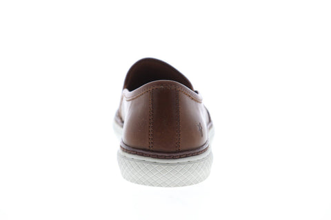 Frye Gates Woven Slip Mens Brown Leather Slip On Sneakers Shoes