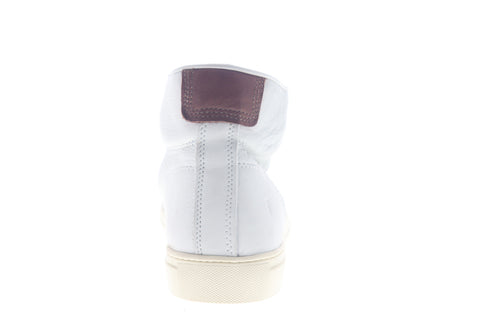 Frye Walker Midlace 81229 Mens White Leather High Top Lifestyle Sneakers Shoes