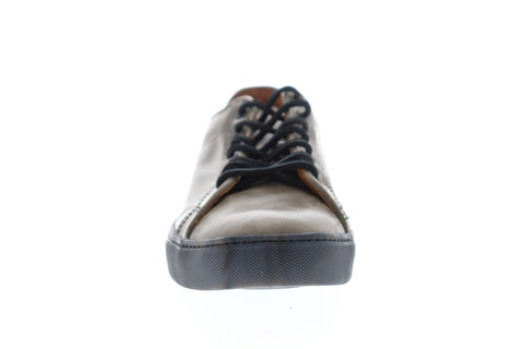 Frye Walker Low Lace 81234 Mens Grey Leather Lace Up Low Top Sneakers Shoes