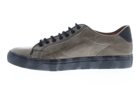 Frye Walker Low Lace 81234 Mens Grey Leather Lace Up Low Top Sneakers Shoes