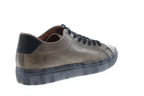 Frye Walker Low Lace 81234 Mens Grey Leather Lace Up Low Top Sneakers Shoes