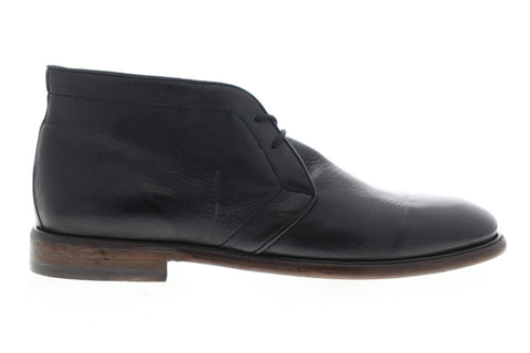 Frye Fisher Chukka 81266 Mens Black Leather Lace Up Chukkas Boots Shoes
