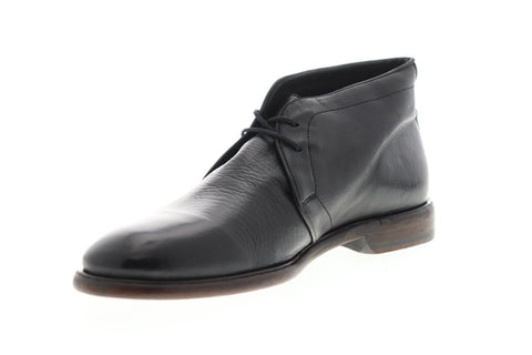 Frye Fisher Chukka 81266 Mens Black Leather Lace Up Chukkas Boots Shoes