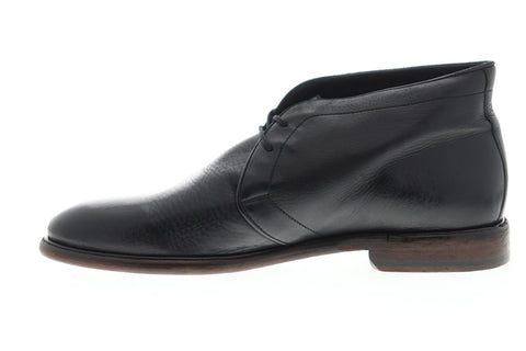 Frye Fisher Chukka 81266 Mens Black Leather Lace Up Chukkas Boots Shoes
