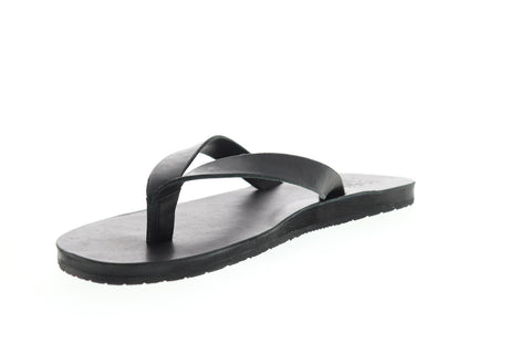 Frye Theo Sandal 81289 Mens Black Leather Flip-Flops Sandals Shoes