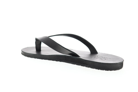 Frye Theo Sandal 81289 Mens Black Leather Flip-Flops Sandals Shoes