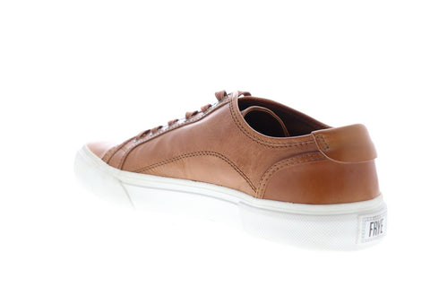 Frye Ludlow Cap Low Lace 81292 Mens Brown Leather Lace Up Low Top Sneakers Shoes