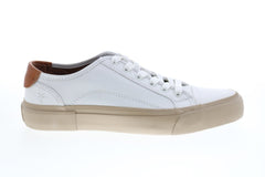 Frye Ludlow Cap Low Lace 81293 Mens White Leather Lace Up Lifestyle Sneakers Shoes