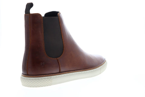Frye Essex Chelsea 81315 Mens Brown Leather Slip On Chelsea Boots Shoes