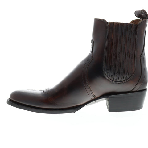 Frye Grady Chelsea 81323 Mens Brown Leather Chelsea Slip On Boots Shoes