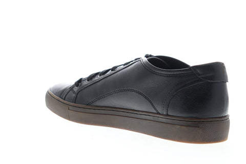 Frye Justin Low Lace 81330 Mens Black Leather Lace Up Low Top Sneakers Shoes